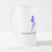 Blocker Savate Verein-Frost-Tasse Mattglas Bierglas (Vorderseite Links)