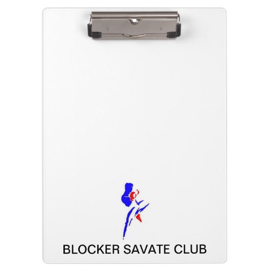 Blocker Savate Verein-Klemmbrett Klemmbrett (Vorderseite)