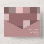 Blockerdöne, die alle in einer Einladung einheizen (Rückseite)