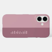 Blockfarben mit Personalisierung Case-Mate iPhone Hülle (Rückseite (Horizontal))