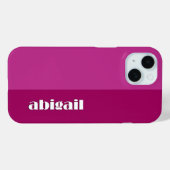 Blockfarben mit Personalisierung Case-Mate iPhone Hülle (Rückseite (Horizontal))