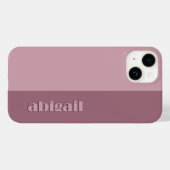 Blockfarben mit Personalisierung Case-Mate iPhone Hülle (Rückseite (Horizontal))