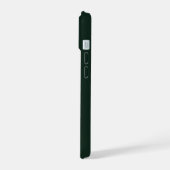 Blockfarben mit Personalisierung iPhone 15 Hülle (Linke Seite)