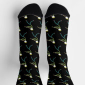 Blockflötenspielender Stockmann Socken (Oben)