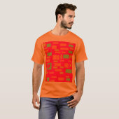 Blockformen Kalkgrün und orange T-Shirt (Vorne ganz)