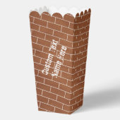 Blockgehäuse mit benutzerdefiniertem Text Geschenkschachtel (Rückseite)