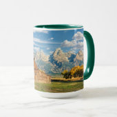 Blockhaus nahe Gebirgszug Tasse (VorderseiteRechts)