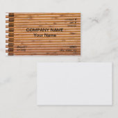 Blockhauswand Visitenkarte (Vorne/Hinten)