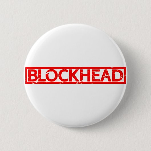 Blockhead-Briefmarke Button (Vorderseite)