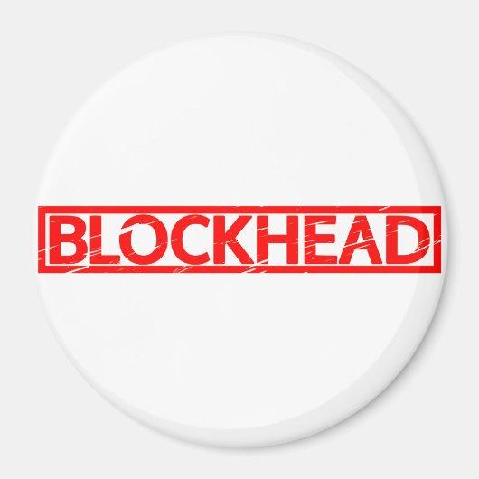 Blockhead-Briefmarke Magnet (Vorne)