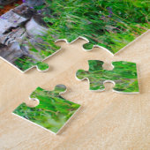 Blockhütte Alaska. Puzzle (Seite)