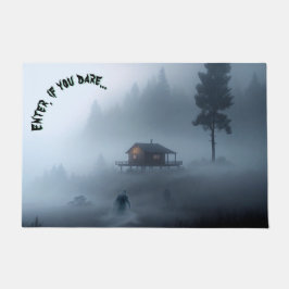 Blockhütte am Spuk See Fußmatte