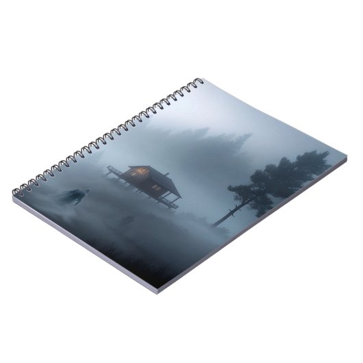 Blockhütte am Spuk See Notizblock (Linke Seite)