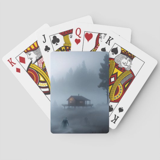 Blockhütte am Spuk See Spielkarten (Rückseite)