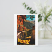 Blockhütte in Wallis, Schweiz Postkarte (Stehend Vorderseite)