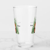 Blockhütte mit Evergreen Trees Glas (Rechts)