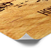 Blockhütte Personalisierte Imitate Holz Poster (Ecke)