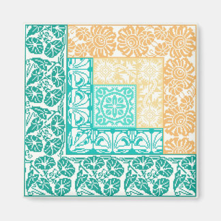 Blockhütte Sommer Magnet