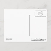 Blockhütte und Bäume Postkarte (Rückseite)