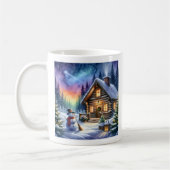 Blockhütte - Weihnachten Kaffeetasse (Links)