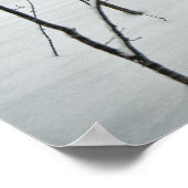 Blockhütte Winterposter Poster (Ecke)