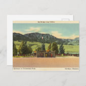 Blockhütte, Yellowstone Nationalpark, Montana Postkarte (Vorne/Hinten)