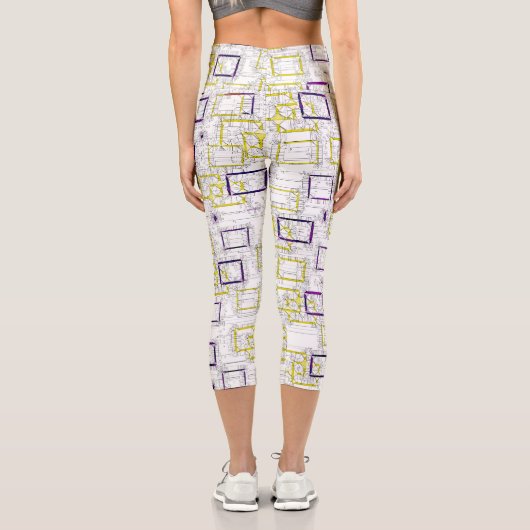 Blockierabmessungen Capri Leggings (Rückseite)