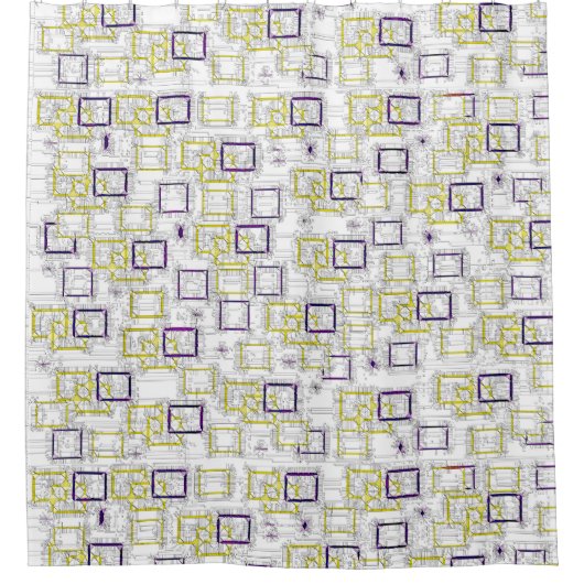 Blockierabmessungen Duschvorhang (Vorderseite)