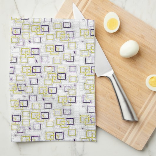 Blockierabmessungen Geschirrtuch (Viertel Falte)