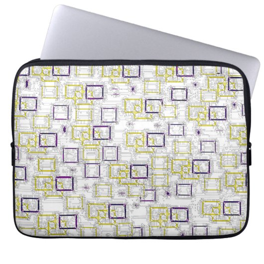 Blockierabmessungen Laptopschutzhülle (Vorderseite)