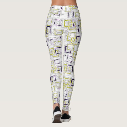 Blockierabmessungen Leggings (Rückseite)
