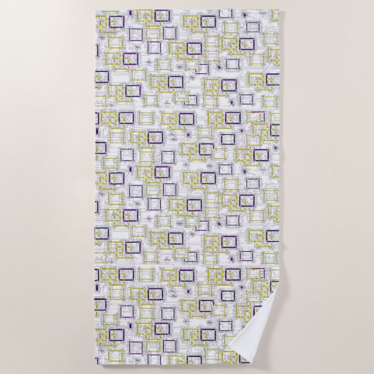 Blockierabmessungen Strandtuch (Vorderseite)