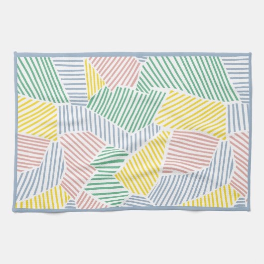 Blockieren des Formmusters mit dynamischen Farbstr Geschirrtuch (Horizontal)