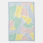 Blockieren des Formmusters mit dynamischen Farbstr Geschirrtuch (Vertikal)