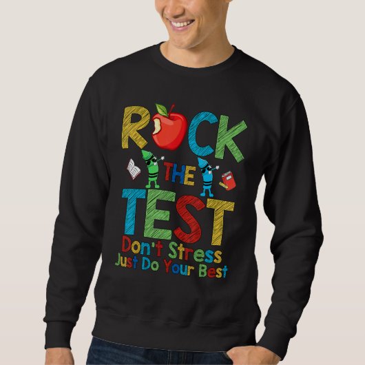 Blockieren des Testtages-Testtages Sweatshirt (Vorderseite)