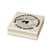 Blockieren von Paving & Driveways. Gummistempel (Stempel)
