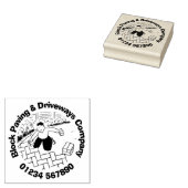 Blockieren von Paving & Driveways. Gummistempel (Stempel)