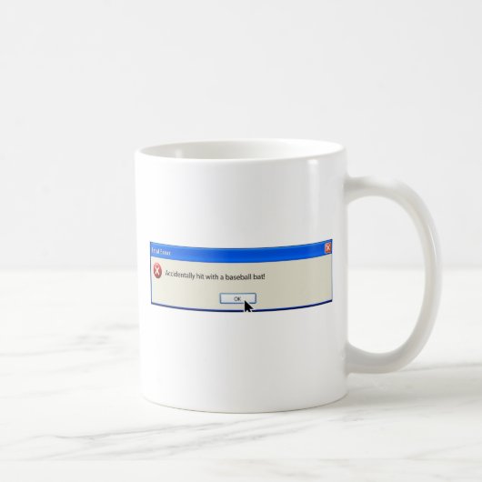Blockierender Fehler-lustige Computer-Mitteilung Kaffeetasse (Rechts)