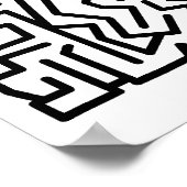 Blockierlabyrinth Poster (Ecke)