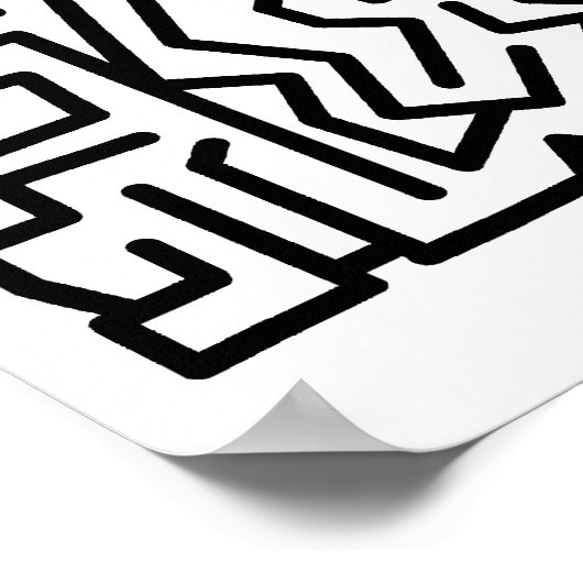 Blockierlabyrinth Poster (Ecke)