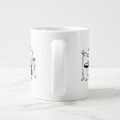 BlockierSetschlagzeuger abstrakter Jumbo-Tasse (Rückseite)