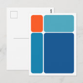 Blockiert abstrakte Design-Postkarte Postkarte (Vorne/Hinten)