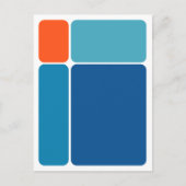Blockiert abstrakte Design-Postkarte Postkarte (Vorderseite)
