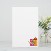 Blockiert Briefpapier (Stehend Vorderseite)
