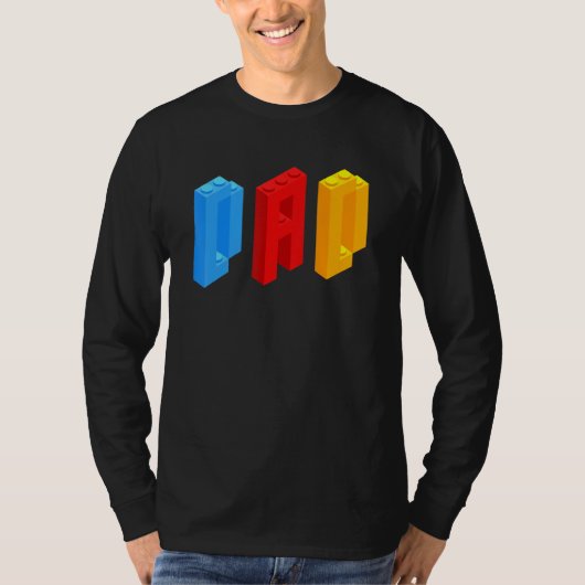 Blockiert den Master Vater Brick Builder Cool Buil T-Shirt (Vorderseite)