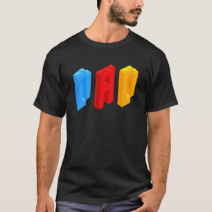 Blockiert den Master Vater Brick Builder Cool Buil T-Shirt