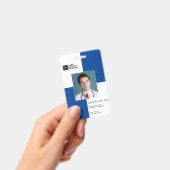 Blockiert medizinisches Personal ID + Strichcode| Ausweis (Handheld)