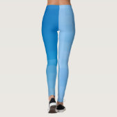 Blockierte Blues-Multiprint-Leggings Leggings (Rückseite)