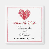 Blockierte Fingerabdrücke speichern das Datumsfens Magnet (Vorne)