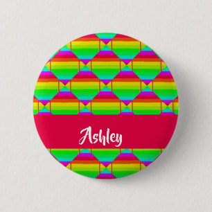 Blockierte, helle Regenbogenformen Button